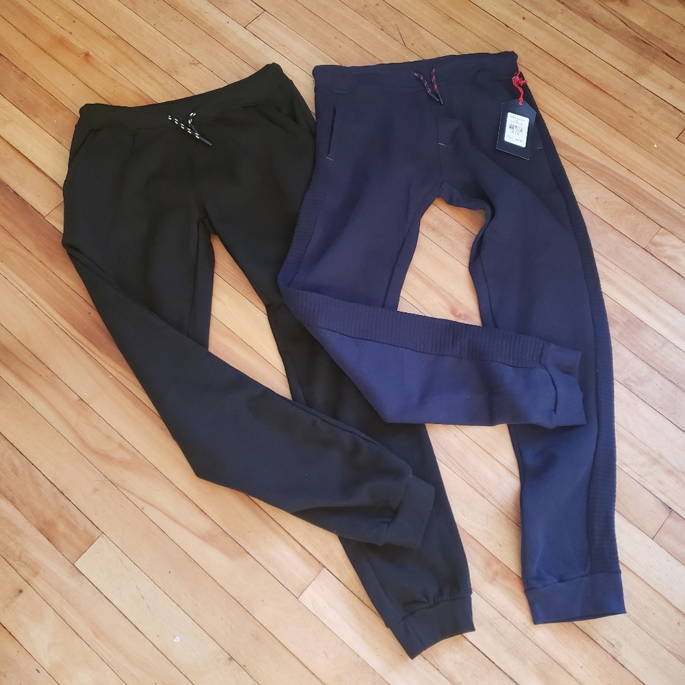 True Indigo NWT Youth Boys Size 16 Slim fit Joggers Black/Navy